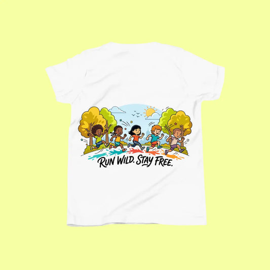 Run Wild Stay Free | Kids T-Shirt for Boys & Girls SavigStyle