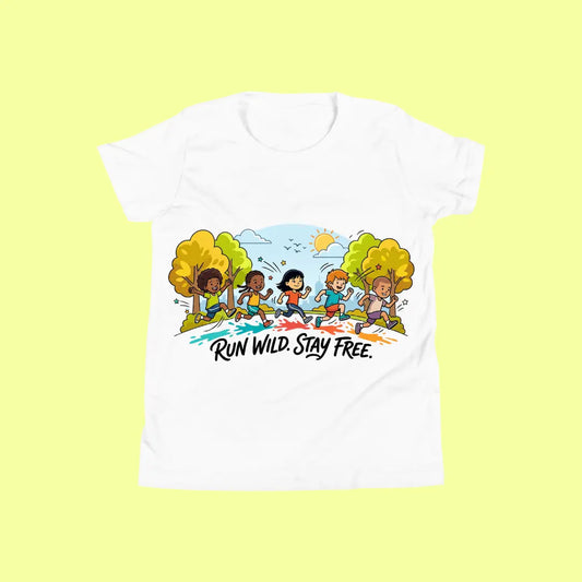 Run Wild Stay Free | Kids T-Shirt for Boys & Girls SavigStyle