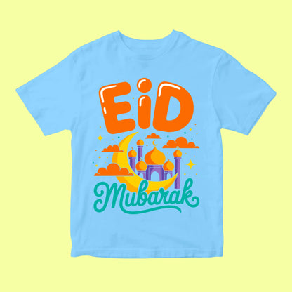 Eid Mubarak Crescent Moon T-Shirt SavigStyle