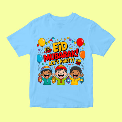 Kids Eid Mubarak Shirt – Cute Balloon Design SavigStyle