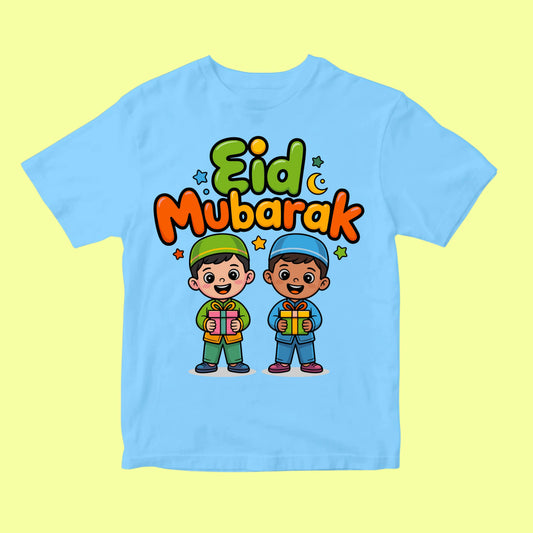 Kids Eid Mubarak T-Shirt – Cute Muslim Kids Eid Tee SavigStyle