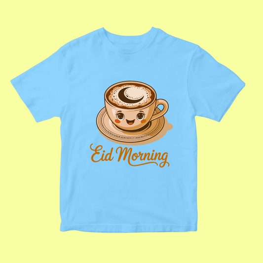 Kids Eid Morning T-Shirt – Cute Islamic Eid Morning Graphic Tee SavigStyle