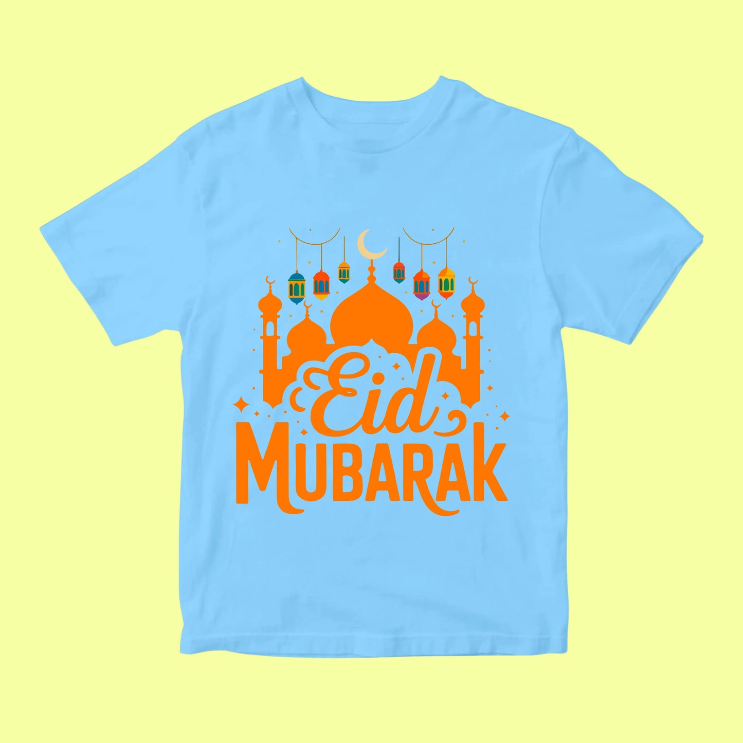 Eid Mubarak Kids T-Shirt – Crescent Mosque SavigStyle
