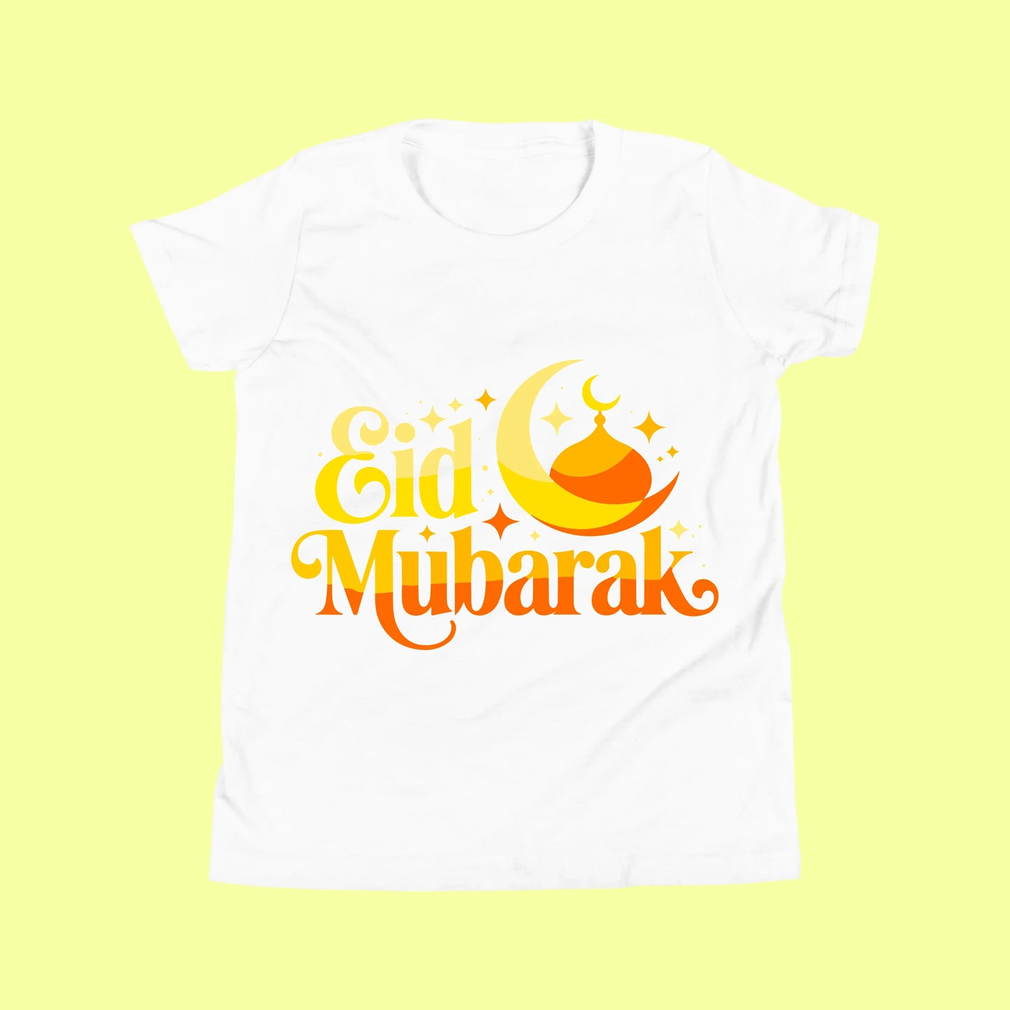 Eid Mubarak Kids Shirt – Cute Crescent Moon & Mosque T-Shirt for Boys and Girls SavigStyle