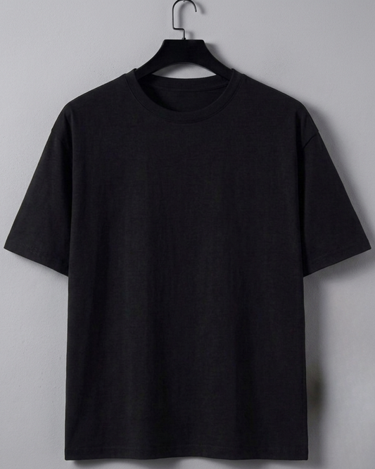 Men Black Cotton T-Shirt – 100% Cotton | Affordable Price