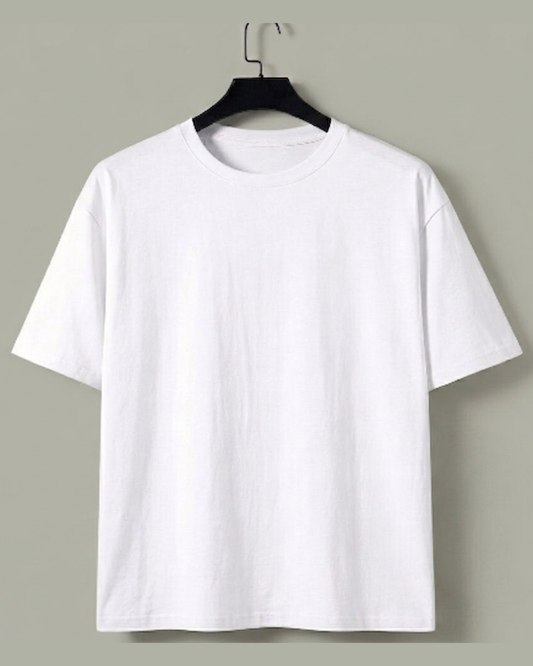 Women Soft Pure Cotton White T-Shirt – Round Neck Half Sleeve Casual Tee